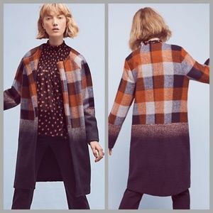 Anthropologie Plaid Coat by Eva Franco